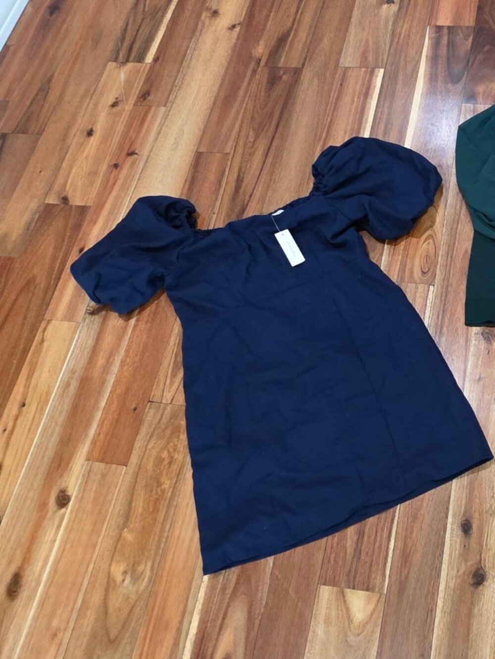 NWT_Francesca's miami  XL Women's Puff Sleeve Mini Dress  (FLAW OF ZIPPER)